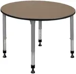 Adjustable Height Round Student Table
