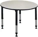 Adjustable Height Round Student Table