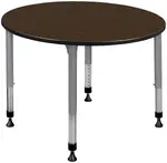 Adjustable Height Round Student Table