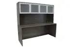 Credenza Desk with Hutch