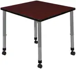 Rolling Square Classroom Table