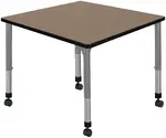 Adjustable Rolling Square Table