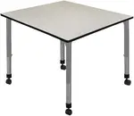 Large Adjustable Rolling Table