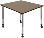 Large Adjustable Rolling Table