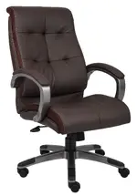 Brown Leather High Back Executive Chair