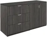 Lateral File Credenza with Shelves