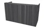 Reception Desk with Curved Transaction Counter
