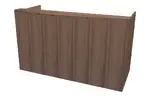Reception Desk with Curved Transaction Counter