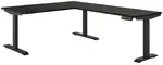 L Shape Height Adjustable Desk