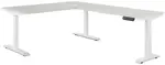 L Shape Height Adjustable Desk