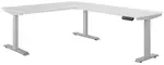 L Shape Height Adjustable Desk
