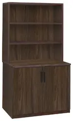 Office Storage Cabinet with Hutch