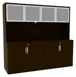 Office Storage Credenza with Hutch