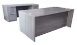 Rectangular Desk and Credenza Set