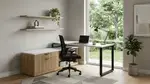Modern L Shaped Desk with Storage