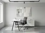 L Shaped Desk with Metal Legs