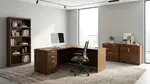 L Shaped Desk with Storage