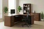 L Shaped Desk with Storage