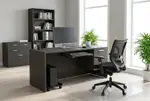 Rectangular Desk with Storage