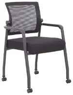 Rolling Mesh Back Guest Chair