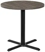 Round Table with Metal Base