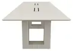 Conference Table with Chairs and Storage Set