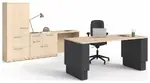 Height Adjustable Desk with Storage Set