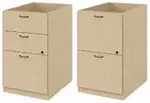Pair of 2 & 3 Drawer Pedestals for Groupe Lacasse Desks