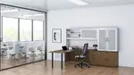 L Shaped Desk with Storage
