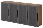 Wall Mounted Hutch with Metal Doors