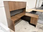 L Shaped Desk with Hutch