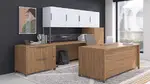 Office Desk with Storage Set