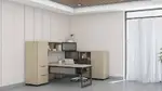 U Shaped Office Desk with Storage