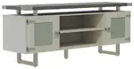Storage Credenza with Glass Doors