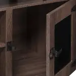 Storage Credenza with Glass Doors