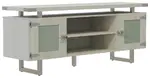 Storage Credenza with Glass Doors