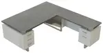 L Shaped Desk with Drawers