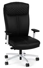 Leather Executive High Back Chair with Lumbar Support