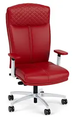 Leather Executive High Back Chair with Lumbar Support