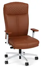 Leather Executive High Back Chair with Lumbar Support