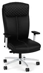 Leather Executive High Back Chair with Lumbar Support
