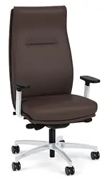 Leather Executive High Back Chair with Lumbar Support