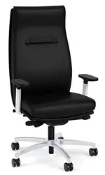 Leather Executive High Back Chair with Lumbar Support