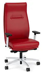 Leather Executive High Back Chair with Lumbar Support