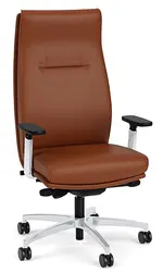 Leather Executive High Back Chair with Lumbar Support