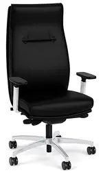 Leather Executive High Back Chair with Lumbar Support