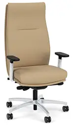 Leather Executive High Back Chair with Lumbar Support
