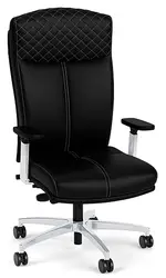 Leather Executive High Back Chair with Lumbar Support