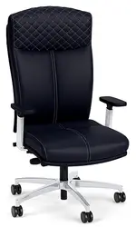 Leather Executive High Back Chair with Lumbar Support