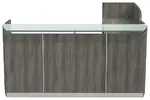 L Shaped Reception Desk with Drawers